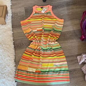 Torrid Multicolor Striped Knit Dress